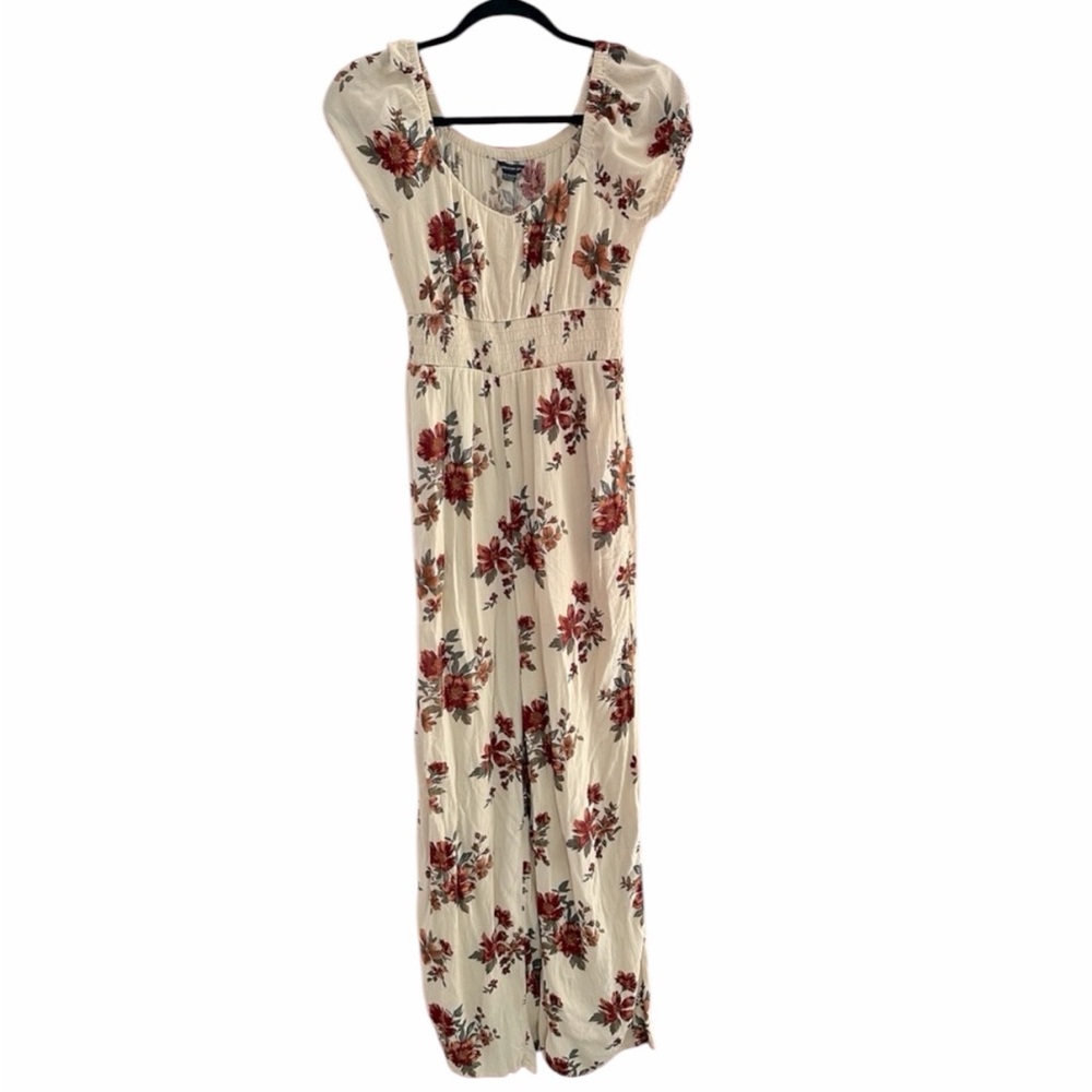 American Eagle Fall Floral Jumpsuit Womens XS Pre-Loved Floral Romper Boho